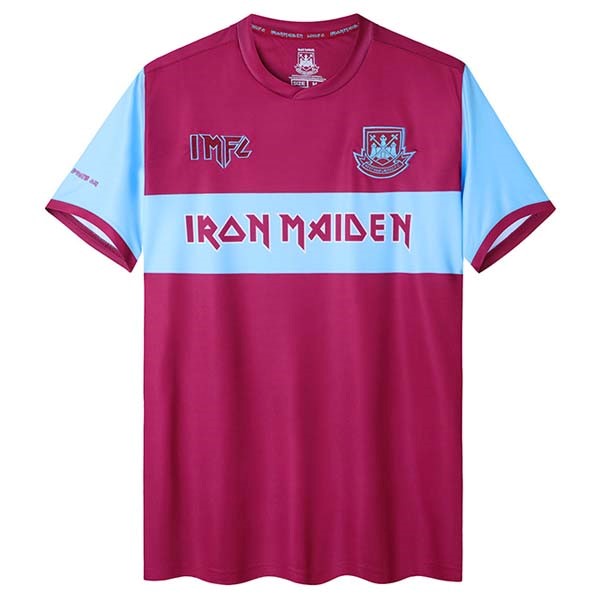 Tailandia Camiseta Iron Maiden x West Ham Primera Equipo Retro